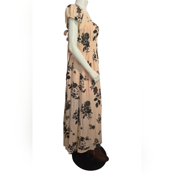 Free People The Forget Me Not Midi Dress By Free People Peach Size L NWT - Picture 7 of 13